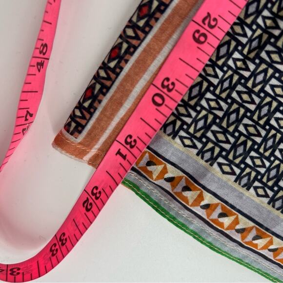 ROSETTA GETTY Apron Wrap Pant tie front cotton silk patchwork sz 4 - Picture 7 of 9